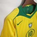 Brazil 2004 Home Yellow Soccer Jersey